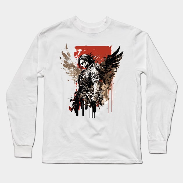 fallen angel Long Sleeve T-Shirt by rocknerd